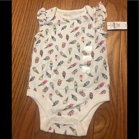 GAP Baby Print Flutter Bodysuit - Picture 1 of 6